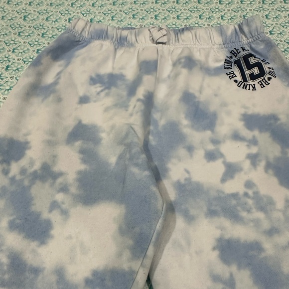 Be kind blue and white kids sweatpants - Picture 2 of 2